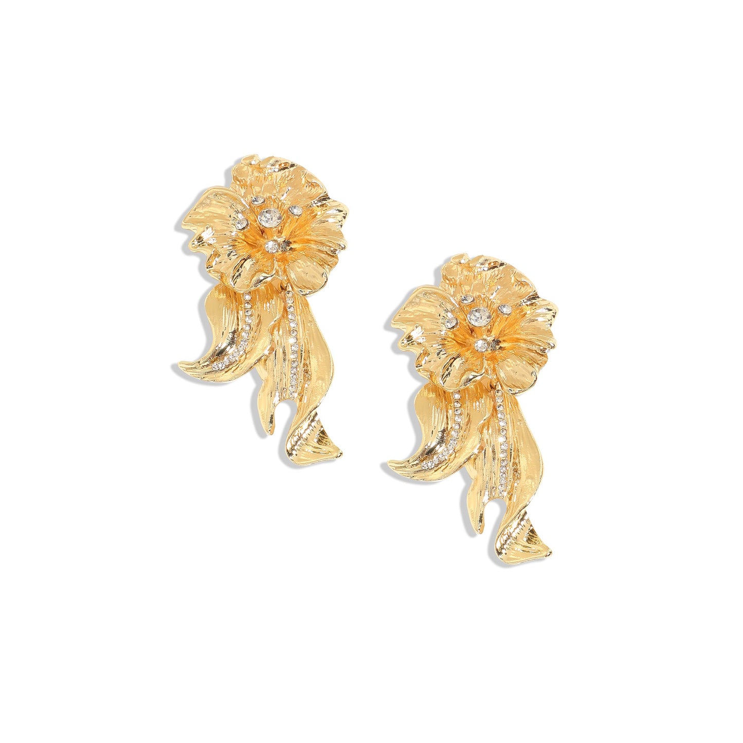 Gold-Plated Drop Earrings Earrings