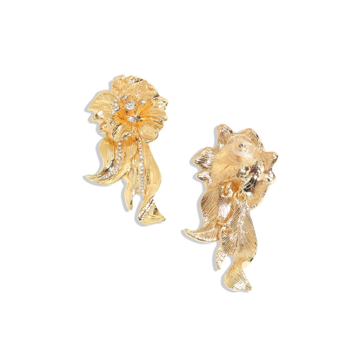 Gold-Plated Drop Earrings Earrings