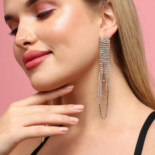 Gold-Plated Drop Earrings Earrings