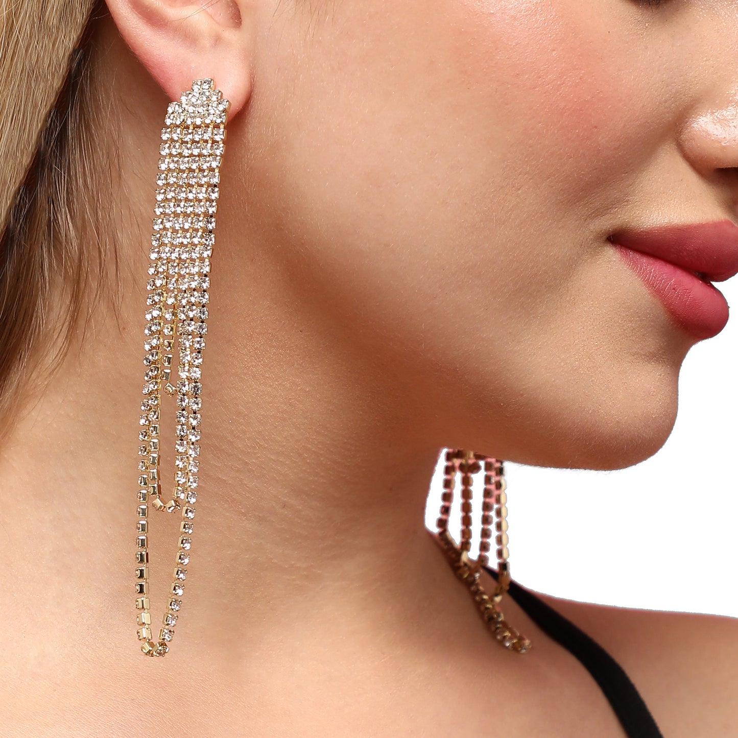 Gold-Plated Drop Earrings Earrings