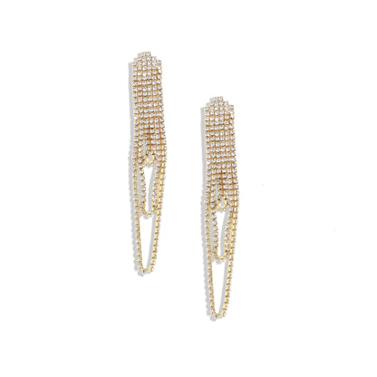 Gold-Plated Drop Earrings Earrings
