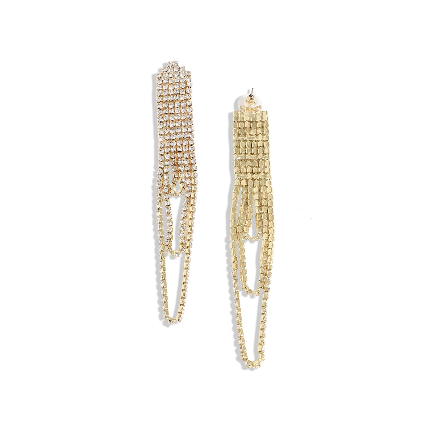 Gold-Plated Drop Earrings Earrings