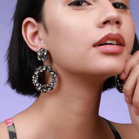 Gold-Plated Drop Earrings Earrings