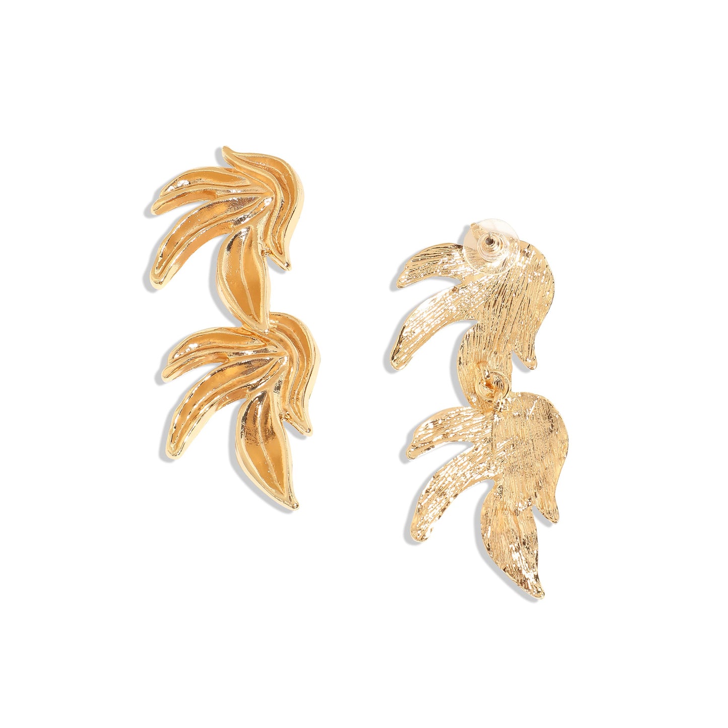 Gold-Plated Drop Earrings Earrings