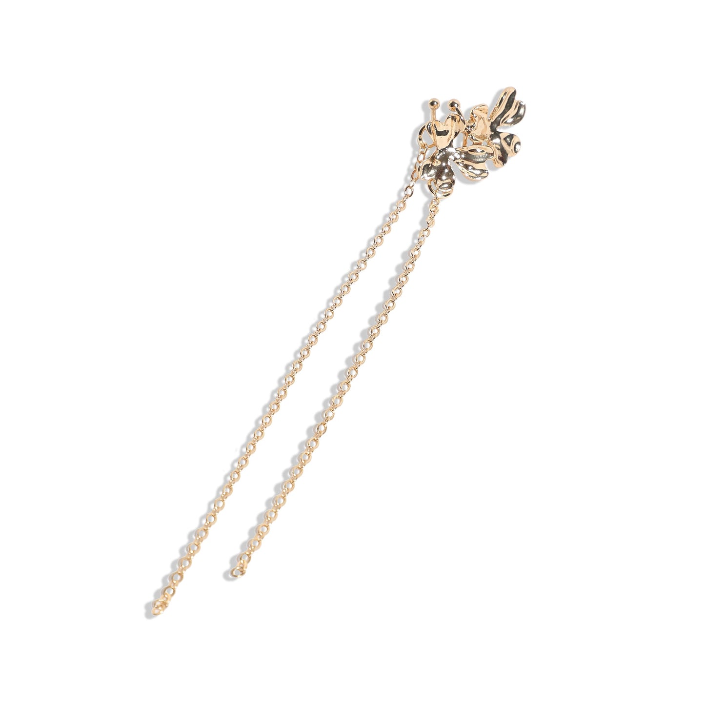 Gold-Plated Ear Cuff Earrings