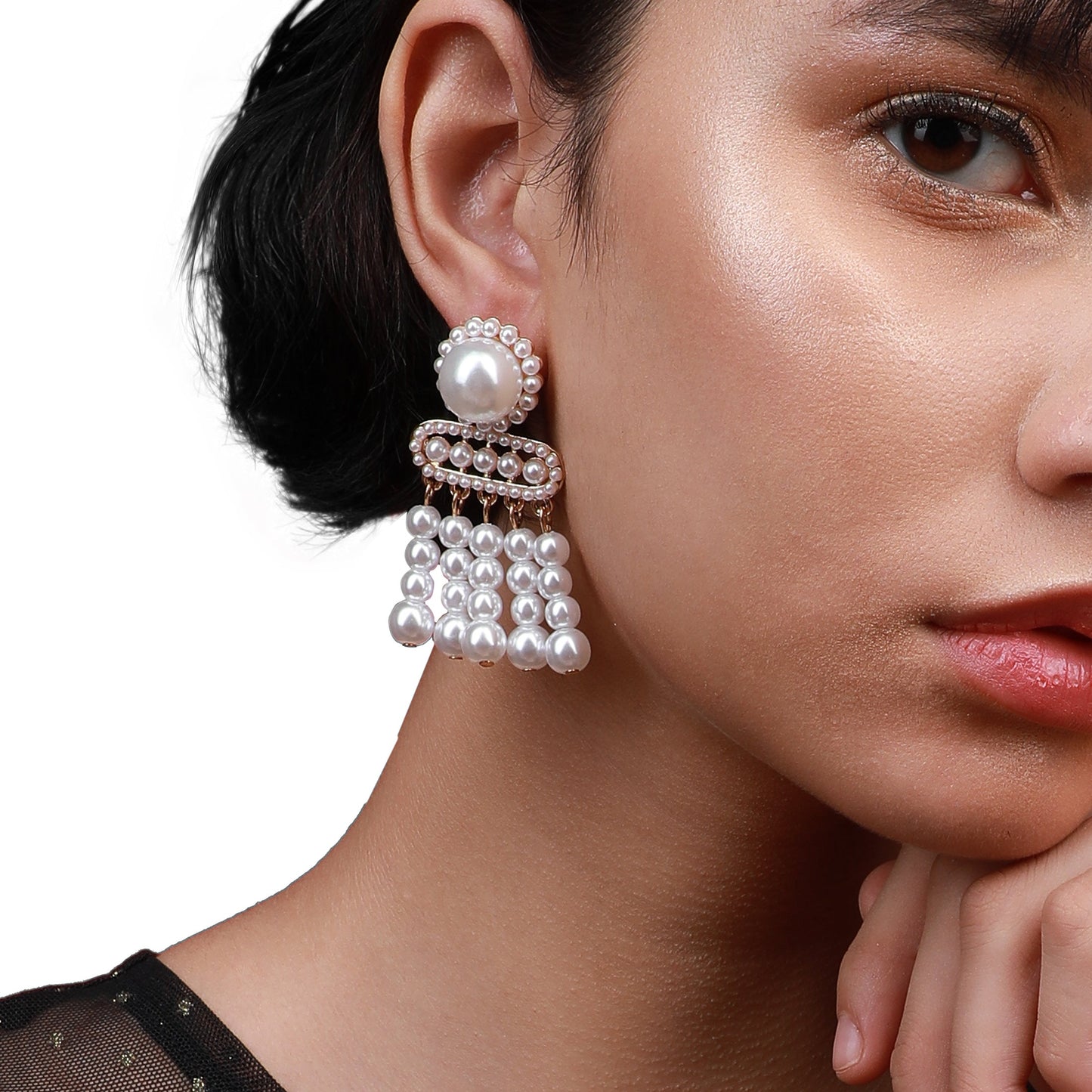 Gold-Plated Drop Earrings Earrings