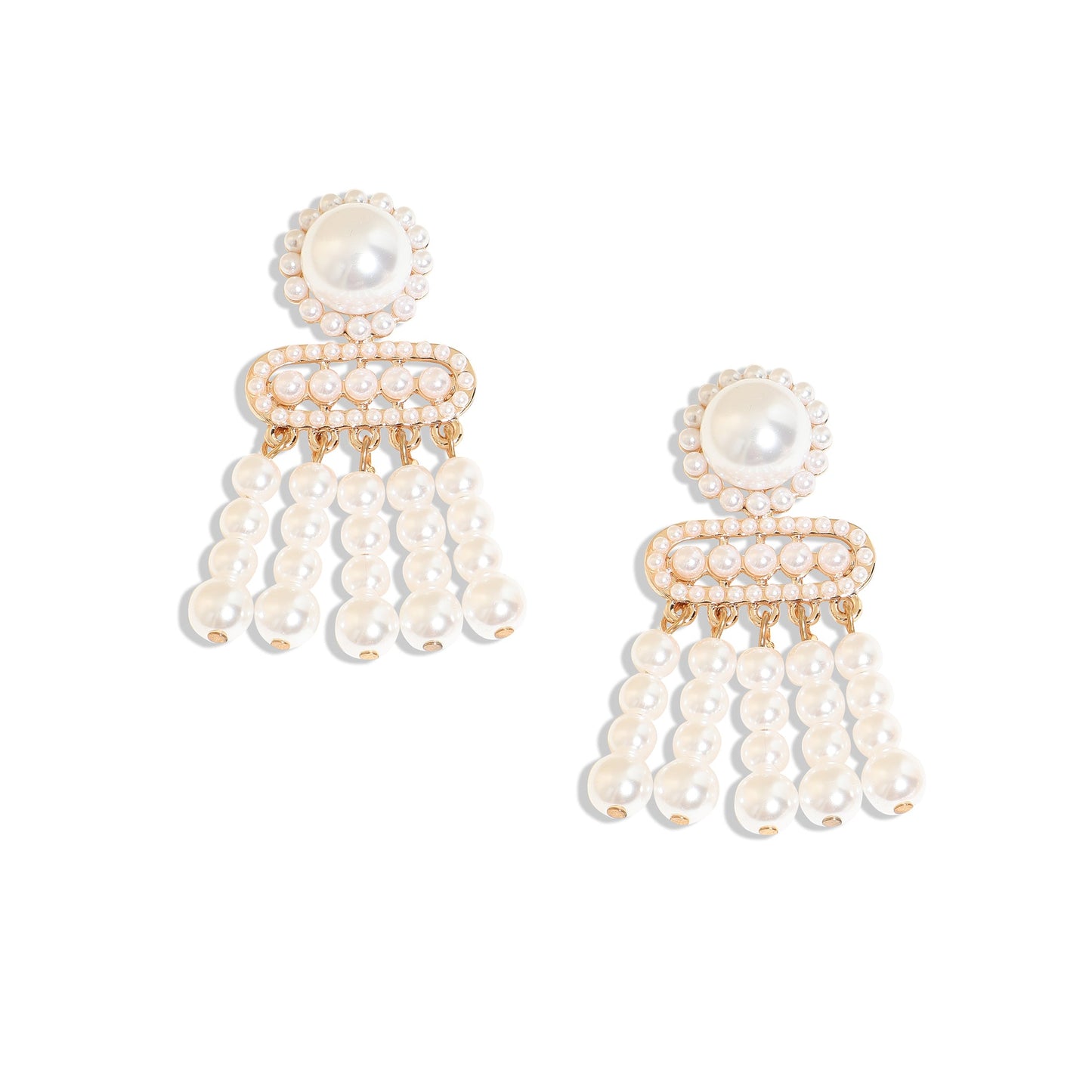 Gold-Plated Drop Earrings Earrings