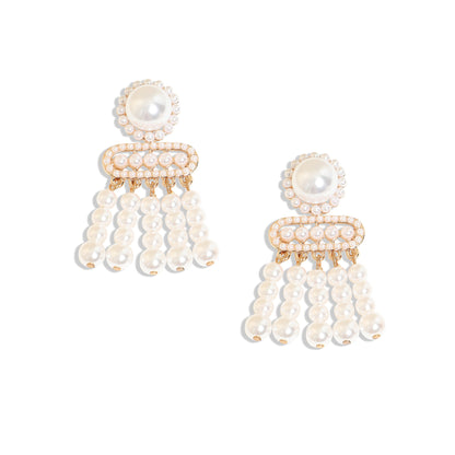 Gold-Plated Drop Earrings Earrings