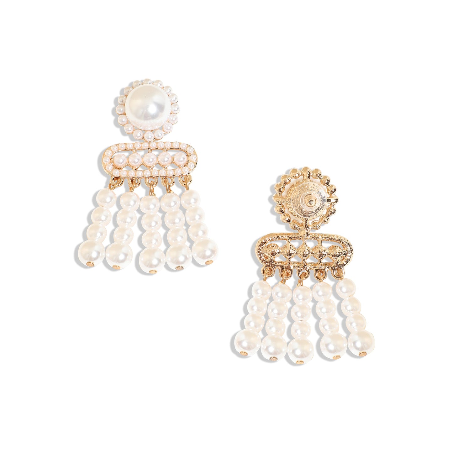 Gold-Plated Drop Earrings Earrings