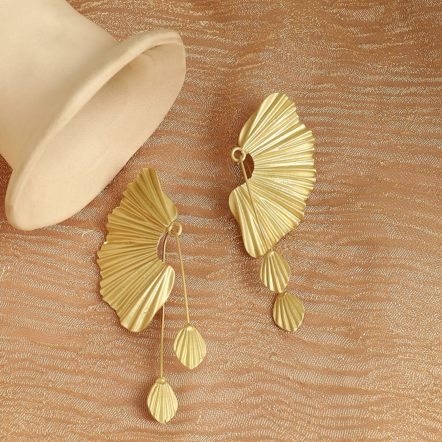 Gold-Plated Drop Earrings Earrings