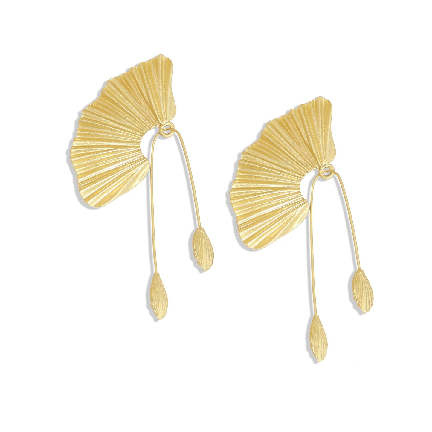 Gold-Plated Drop Earrings Earrings