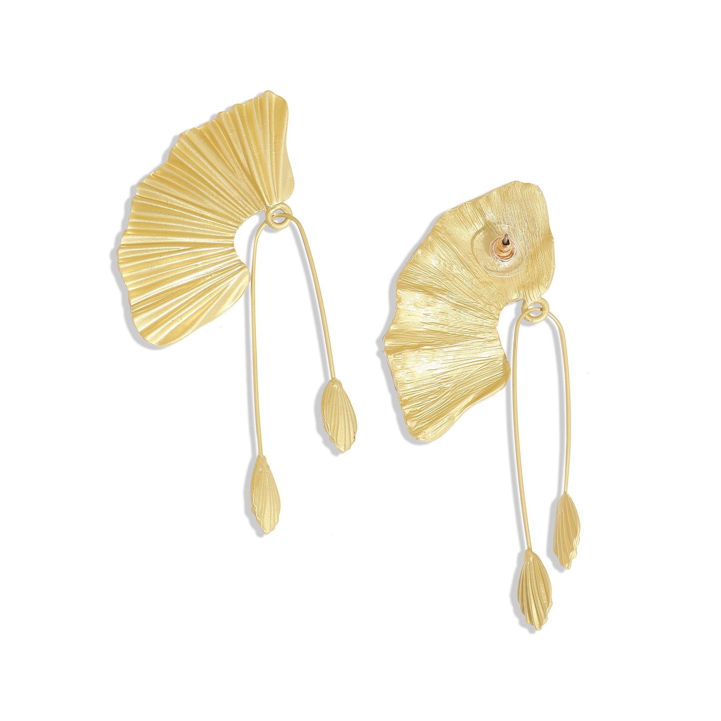 Gold-Plated Drop Earrings Earrings