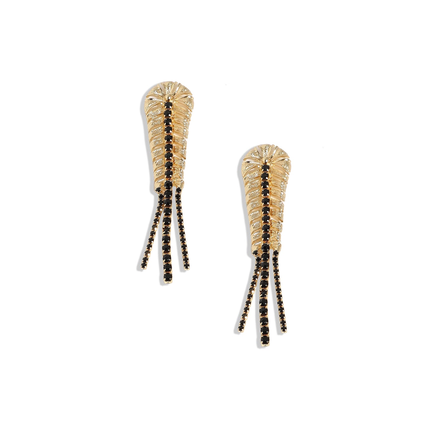 Gold-Plated Drop Earrings Earrings