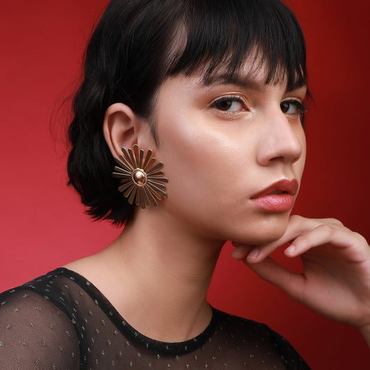 Gold-Plated Studs Earrings