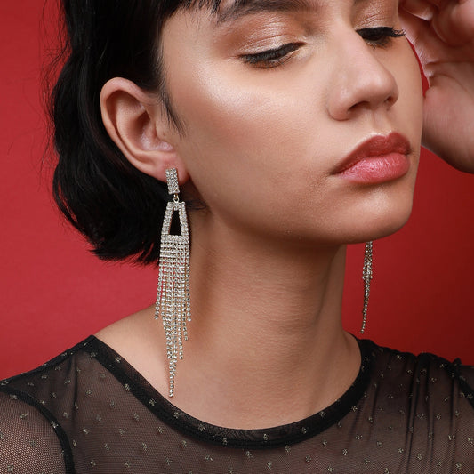 Gold-Plated Drop Earrings Earrings
