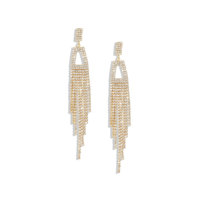 Gold-Plated Drop Earrings Earrings