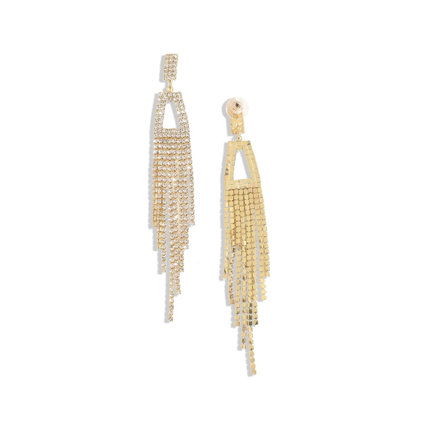 Gold-Plated Drop Earrings Earrings