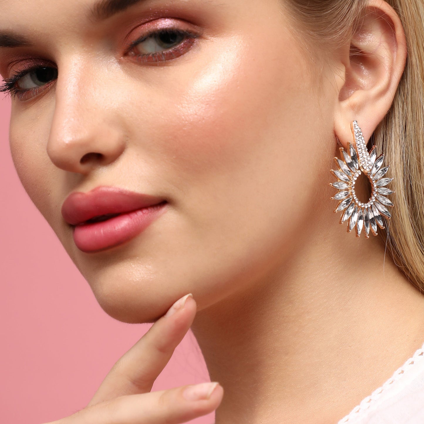 Silver-Plated Drop Earrings Earrings