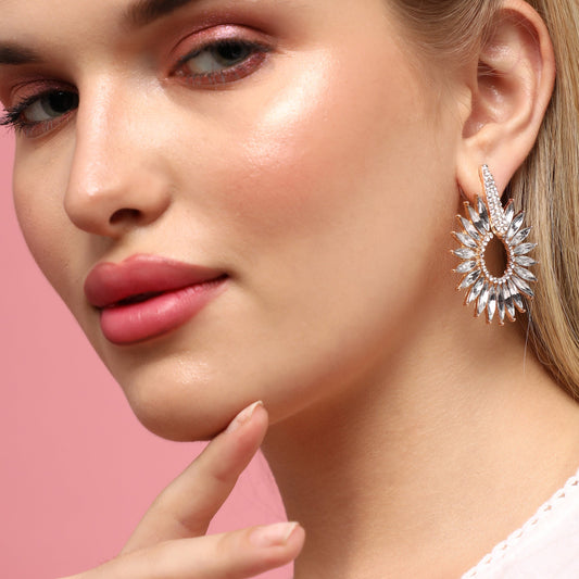 Silver-Plated Drop Earrings Earrings