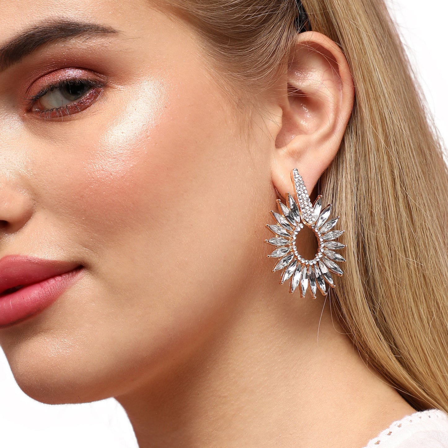 Silver-Plated Drop Earrings Earrings