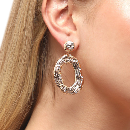 Gold-Plated Drop Earrings Earrings