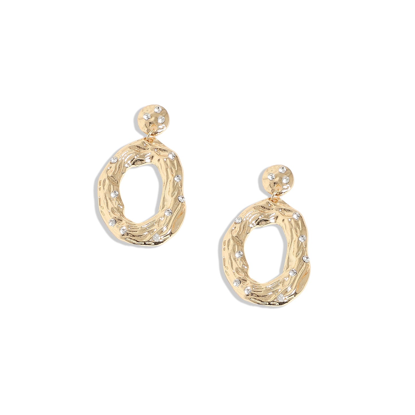Gold-Plated Drop Earrings Earrings