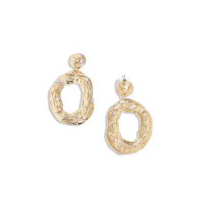 Gold-Plated Drop Earrings Earrings