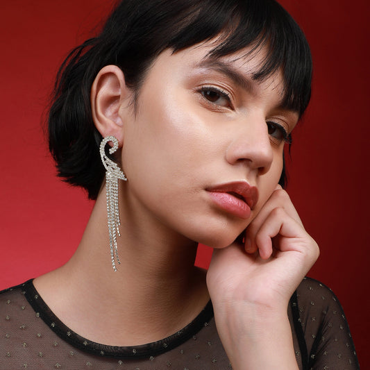 Gold-Plated Drop Earrings Earrings