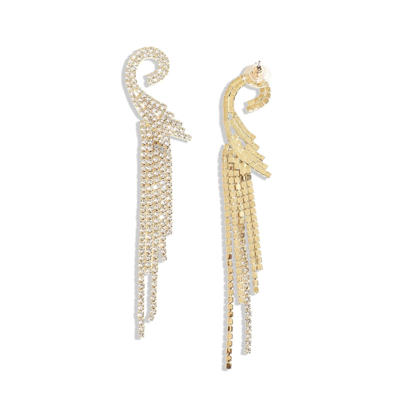 Gold-Plated Drop Earrings Earrings