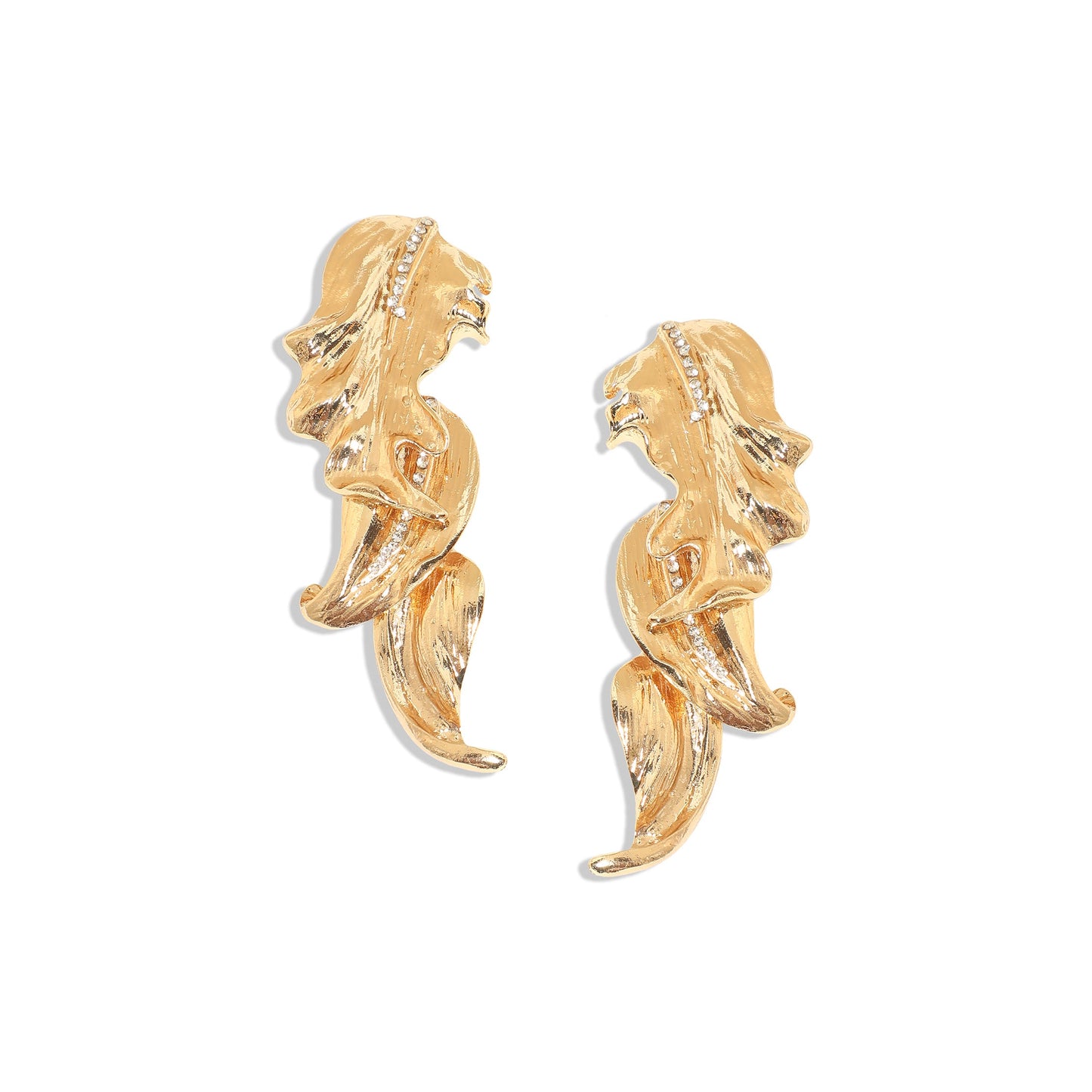 Gold-Plated Drop Earrings Earrings