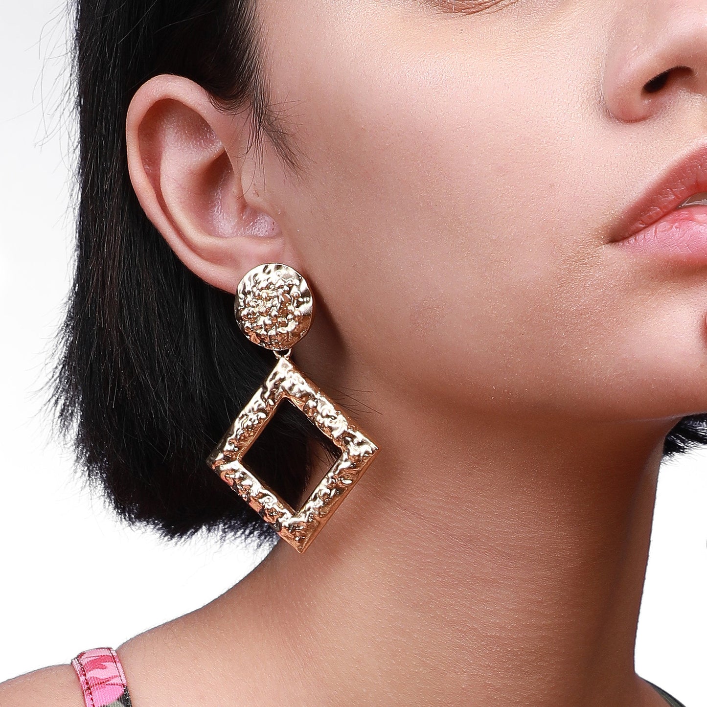 Gold-Plated Drop Earrings Earrings