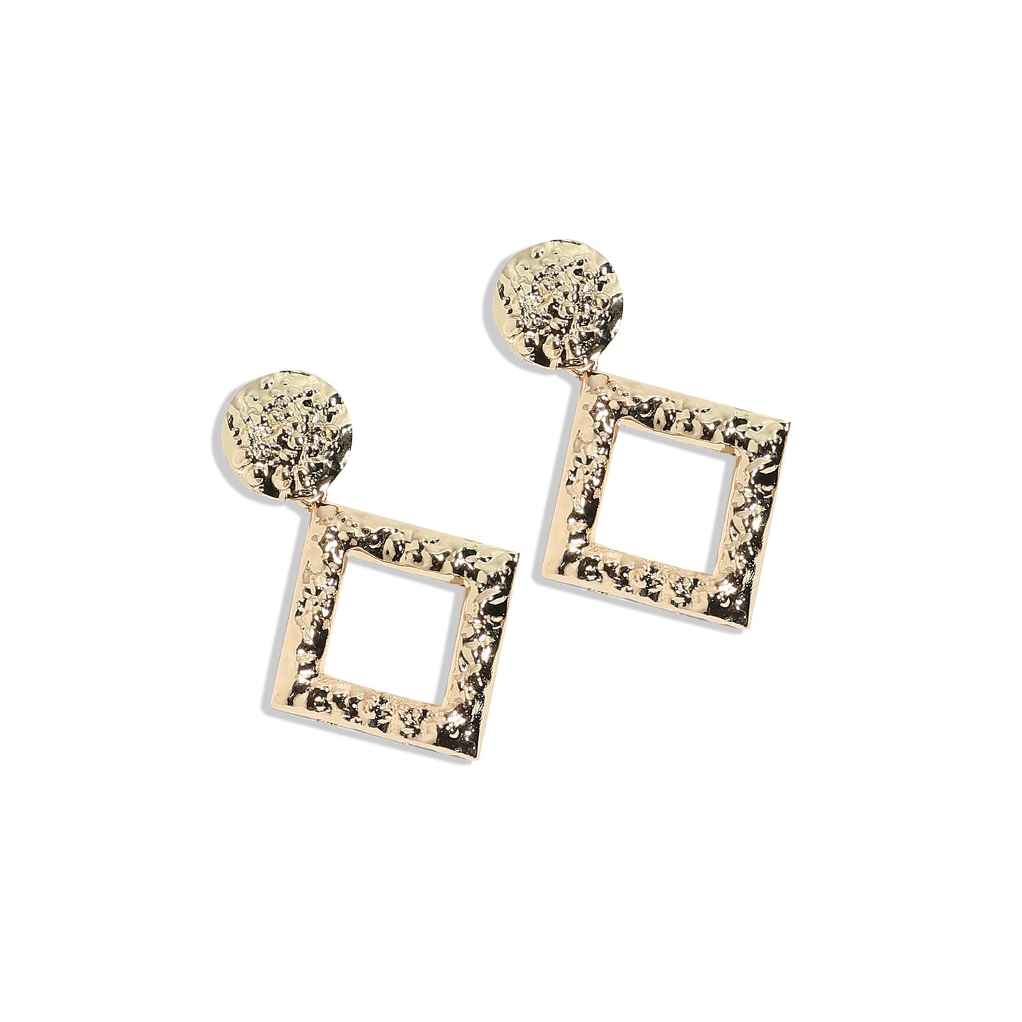 Gold-Plated Drop Earrings Earrings