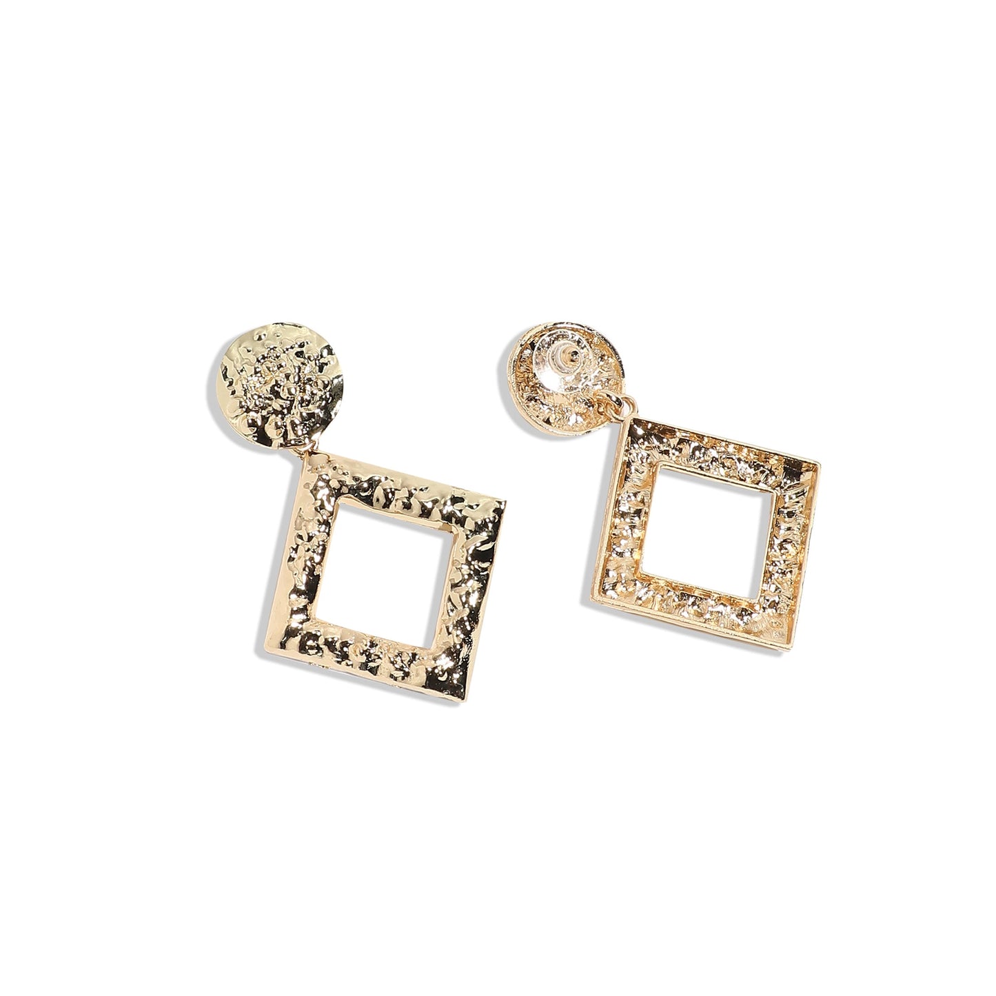 Gold-Plated Drop Earrings Earrings
