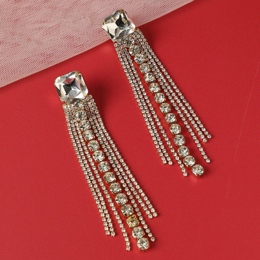 Silver-Plated Drop Earrings Earrings