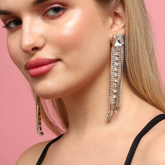 Silver-Plated Drop Earrings Earrings