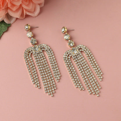 Gold-Plated Drop Earrings Earrings