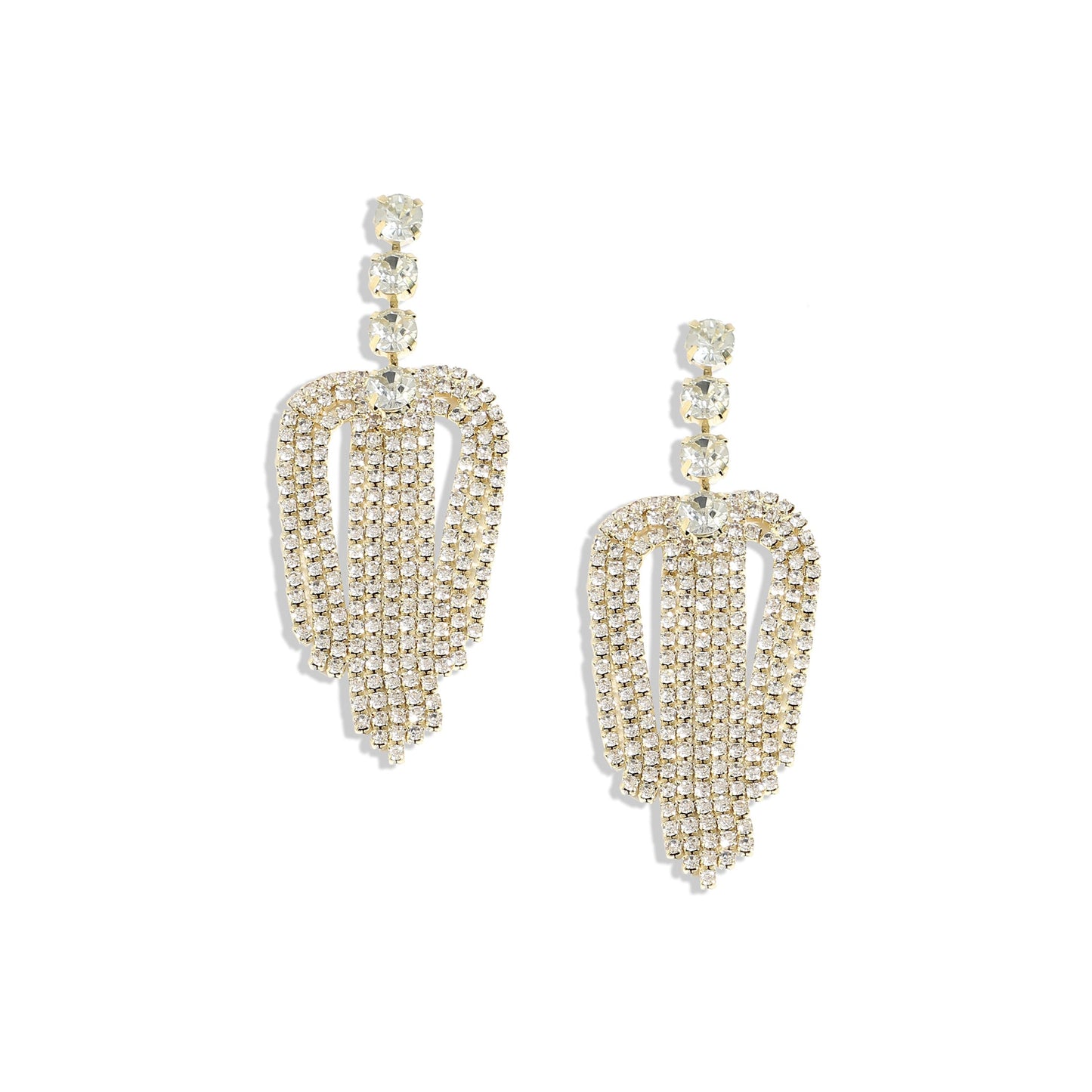 Gold-Plated Drop Earrings Earrings