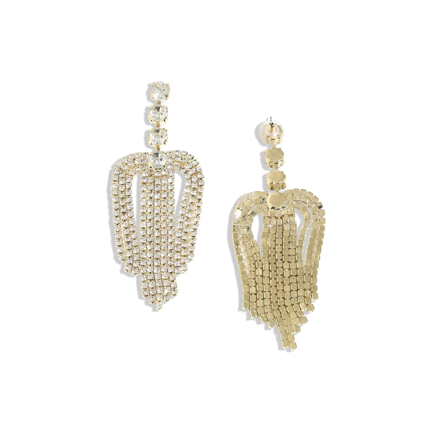 Gold-Plated Drop Earrings Earrings