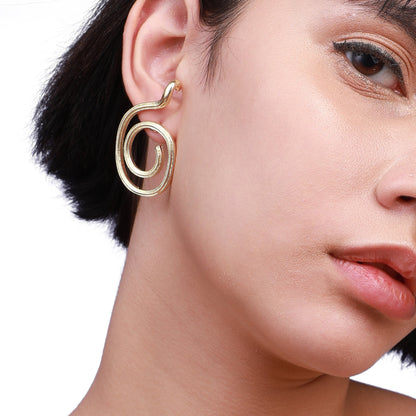 Gold-Plated Drop Earrings Earrings