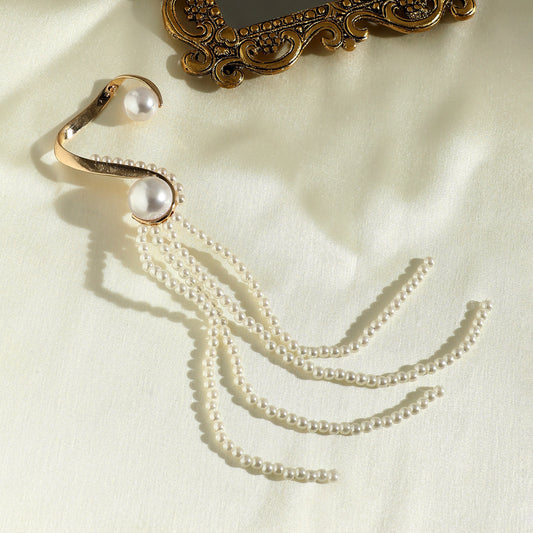 Gold-Plated Ear Cuff Earrings