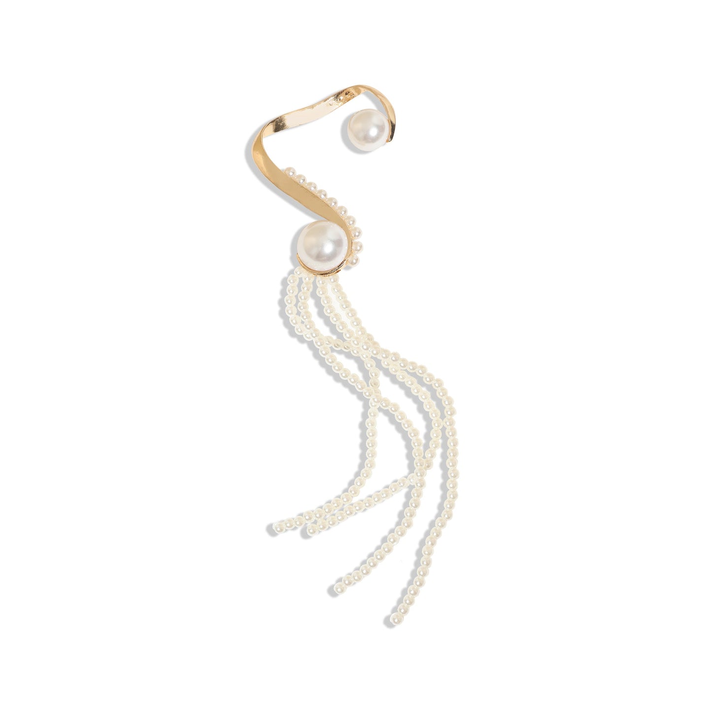 Gold-Plated Ear Cuff Earrings