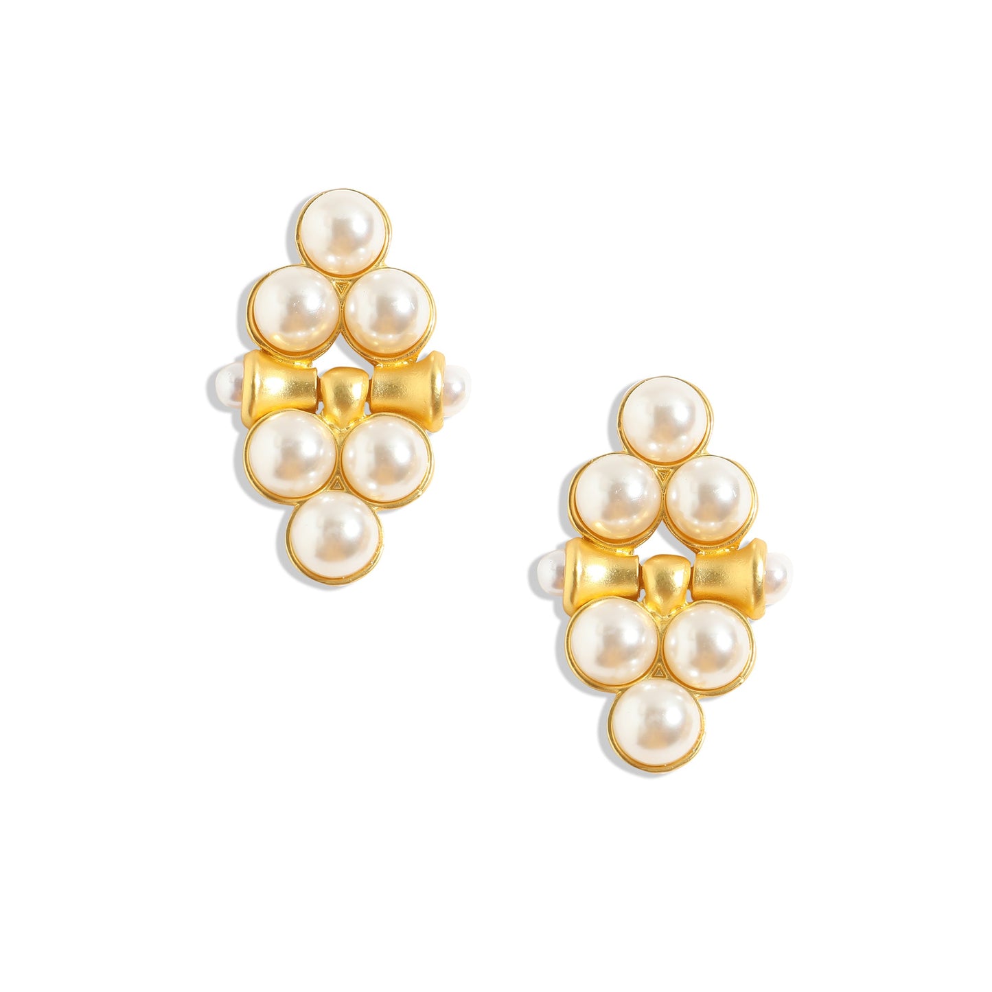 Gold-Plated Drop Earrings Earrings