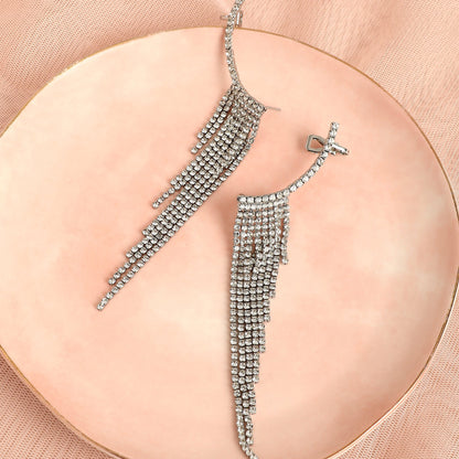 Silver-Plated Ear Cuff Earrings