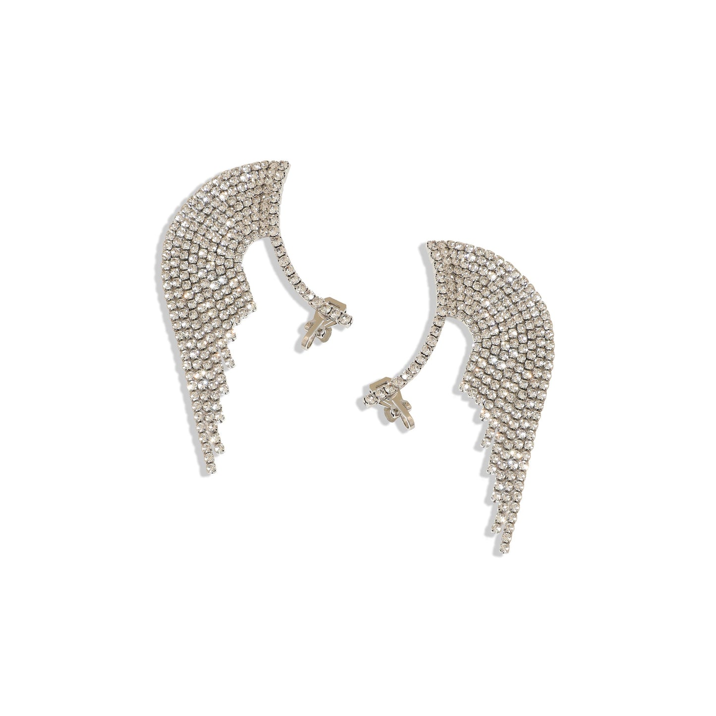 Silver-Plated Ear Cuff Earrings
