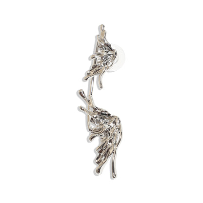 Silver-Plated Ear Cuff Earrings