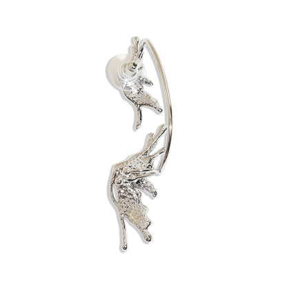 Silver-Plated Ear Cuff Earrings