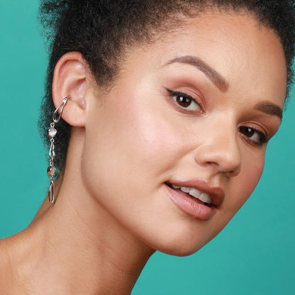 Silver-Plated Ear Cuff Earrings