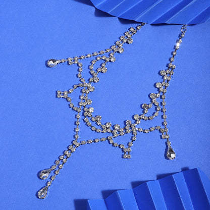 Silver-Plated Short Necklace Necklace