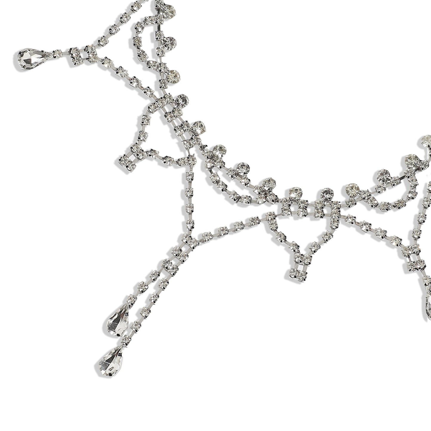 Silver-Plated Short Necklace Necklace