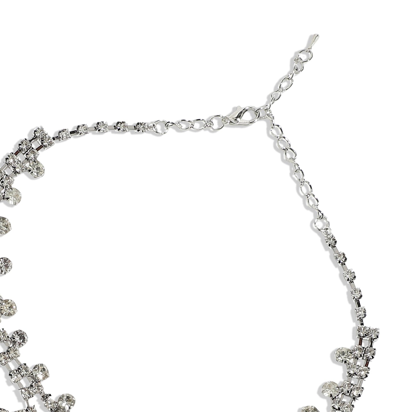 Silver-Plated Short Necklace Necklace
